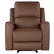 Aria Brown Havana Leather Zero Gravity Triple Power Reclining Living Room Set