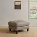 Emerson Green Pea Leather Upholstered Rectangular Ottoman