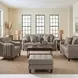 Ellis Green Pea Leather Living Room Set