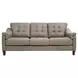 Ellis Green Pea Leather Living Room Set