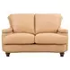 Hutton Tan Fawn Leather Living Room Set