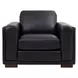 Luca Black Leather Living Room Set
