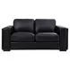 Luca Black Leather Living Room Set