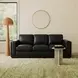 Luca Black Leather Living Room Set