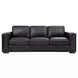 Luca Black Leather Living Room Set