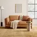 Pendry Carmel Saddle Leather 68" Loveseat