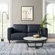 Beckett Midnight Blue Leather 64" Loveseat