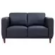 Baxter Midnight Blue Leather Living Room Set