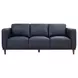 Baxter Midnight Blue Leather Living Room Set