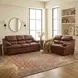 Tatum Brown Leather 71" Loveseat