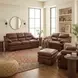 Tatum Brown Leather Living Room Set