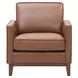 Weston Highland Saddle Leather Upholstered Accent Chair