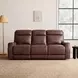 Sydney Brown Heritage Leather 84" Zero Gravity Power Reclining Sofa with Power Headrest and USB Charging
