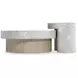 Pincio Gray Flyover Design Round Side Table