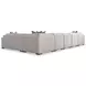 Drew Cream 6 Piece Modular Sectional with LAF Chaise and Pillows