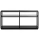 Glaze Onyx Rectangular Glass Top Occassional Table Set