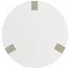 Axiom Linear Grey And White Plaster Round Chairside Table