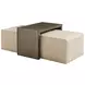 Savona Ariana Ariana Leatherand Brown Leather Upholstered Rectangular Cocktail Ottoman with Slide