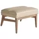 Sunset Key Hayley Beige Leather Upholstered Rectangular Ottoman