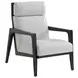 Palm Desert White Leather Upholstered Covina Accent Chair