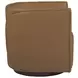 Ingrid Tan Leather Upholstered Swivel Chair