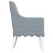 Haven Sea Blue Upholstered Hostess Chair Set of 2