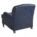 Sydney Blue Leather Upholstered Chair