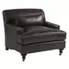 Oxford Brown Leather Upholstered Chair