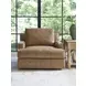 Millington Brown Leather Upholstered Accent Chair by Barclay Butera