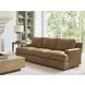 Millington Brown Leather 95" Sofa by Barclay Butera