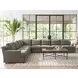 Millington Green Leather 4 Piece Modular Sectional by Barclay Butera