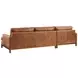 Horizon Calais Brass 110" Leather Upholstered RAF Sectional