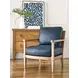 Splashes Blue Leather Upholstered Chair