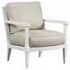Splashes Beige Leather Upholstered Chair