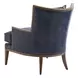 Atwood Blue Leather Upholstered Chair