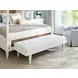 Lagunita White Leather Upholstered Bench
