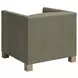 Chandler Green Leather Upholstered Accent Chair by Barclay Butera