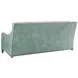Twin Palms Koko Green Leather 85" Sofa with Nailhead Trim