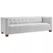 Emilia Kitano Beige Leather 98" Sofa