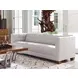 Emilia Kitano Beige Leather 98" Sofa