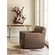 Ardsley Kitano Brown Leather Upholstered Lounge Chair