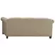 Springfield Carlyle Beige Leather Apt 82" Sofa with Nailhead Trim
