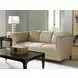 Springfield Carlyle Beige Leather Apt 82" Sofa with Nailhead Trim