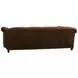Springfield Carlyle Brown Leather 102" Sofa with Nailhead Trim