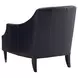 Kerney Carlyle Blue Leather Upholstered Lounge Chair