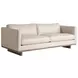 Sunset Key Cream Leather Brixton Living Room Set