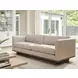 Sunset Key Cream Leather Brixton Living Room Set