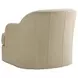 Alta Vista Laurel Canyon Ivory Leather Upholstered Lounge Chair
