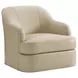 Alta Vista Laurel Canyon Ivory Leather Upholstered Lounge Chair
