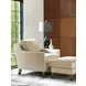 Turin Ariana Beige Leather Upholstered Lounge Chair